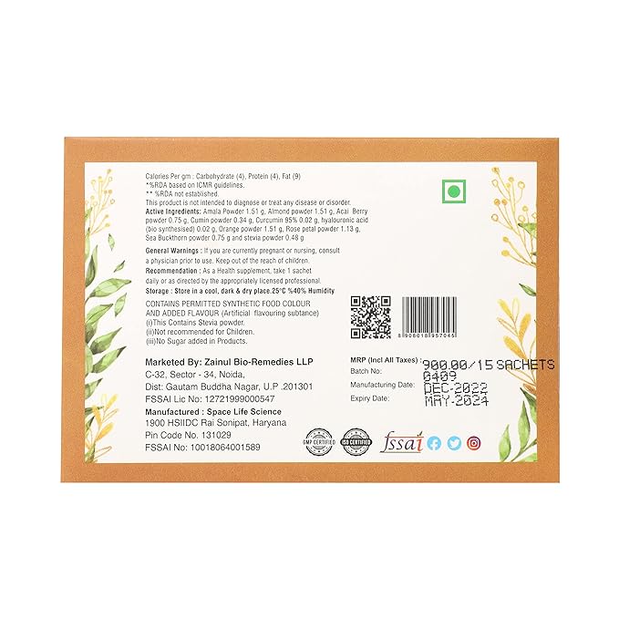 Herbo CollagenOne (15 Sachet) | Boosts Internal Collagen Production