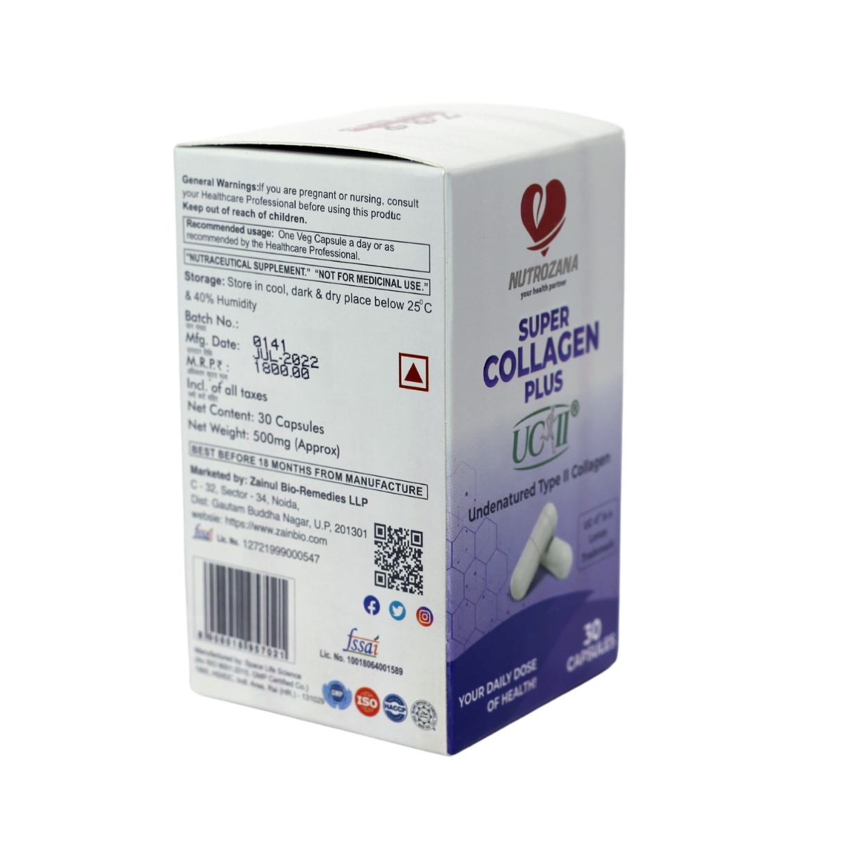 Super Collagen Plus (30 Capsules) | Support overall bone health