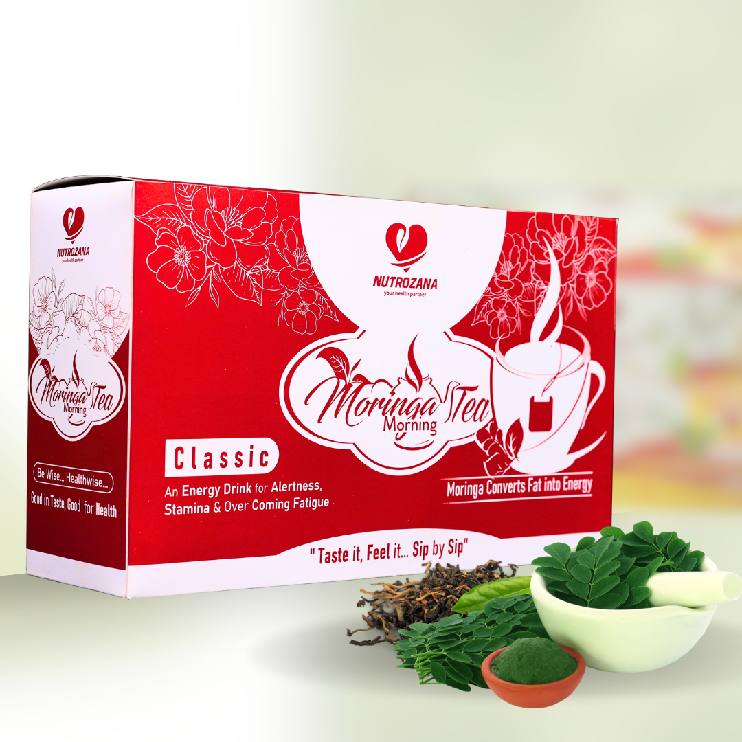 Moringa Morning Classic Tea -Moringa Leaf Tea Bags(25 Tea Bags) - Helps with Digestion, Immunity, Weight Loss